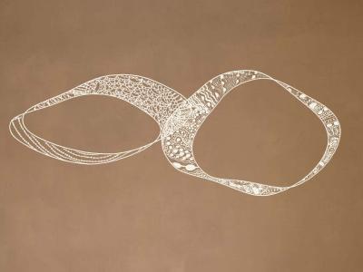 Původní návrh partnerského motivu - dotýkající se krajkoví prvoci.